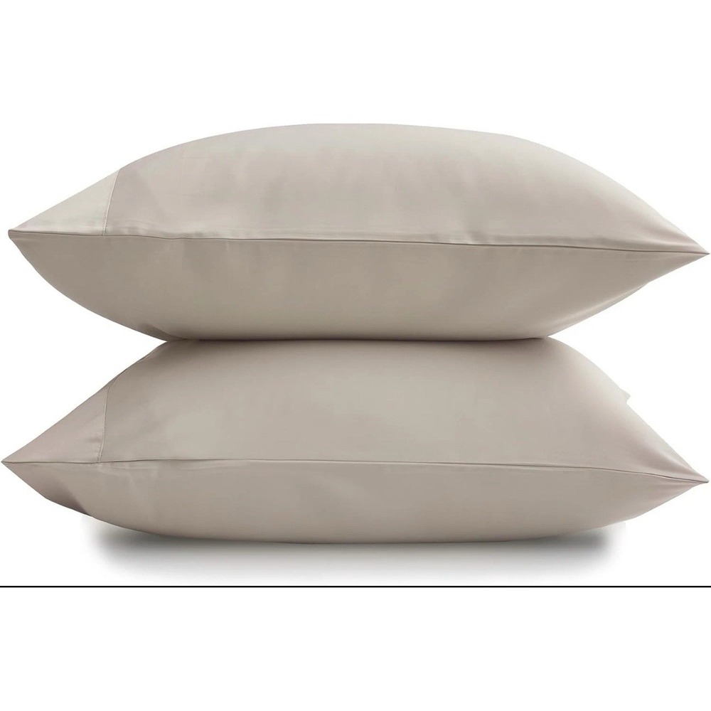 DOZ by SIJO‎ 2 King Pillowcase Set Snow White Viscose Organically Grown Bamboo